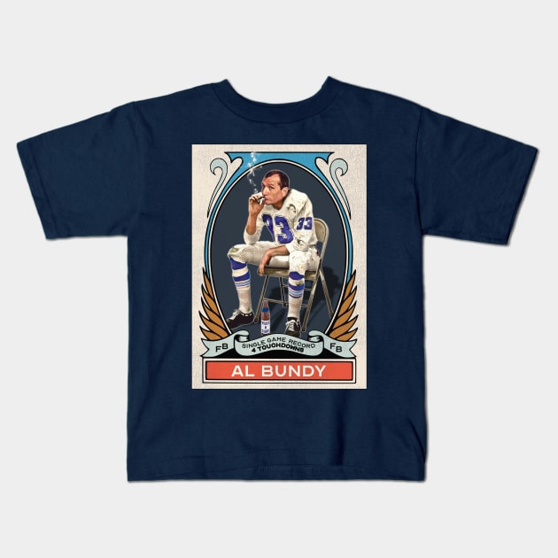 Al Bundy Polk High Football Trading Card Kids T-Shirt by darklordpug